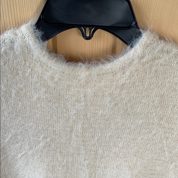American Eagle Beige Cream Eyelash Knit Sweater - Picture 4 of 9